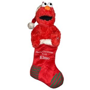 Vtg Elmo Musical Stocking Sound & Light 2007 Sesame Street by Gund NOT‎ WORKING